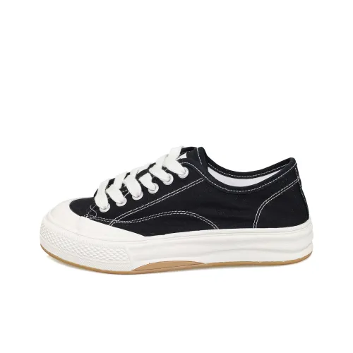 B10CROWN Low-Top Canvas Shoes Black Women's