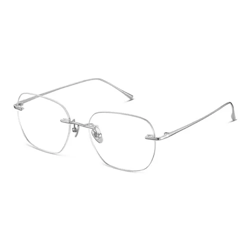 LOHO Титан Овал Защита от синего света Анти-Утомляющая Оправа для очков Унисекс Серебряный
