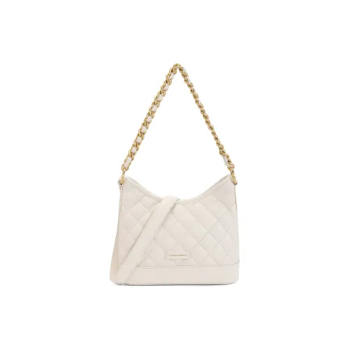 BELLE Сумка через плечо из искусственной кожи женская бежевая черная серебряная