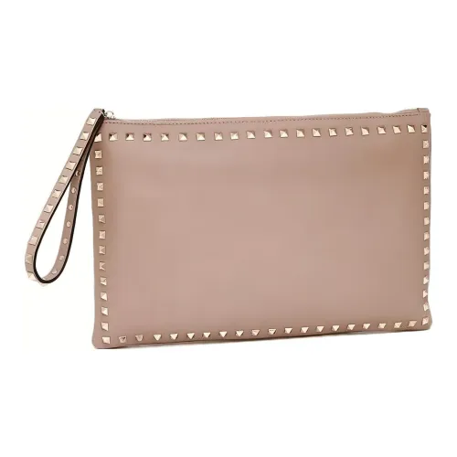 Valentino Кожа Клатч Женские Розовый