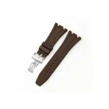 Коричневый-серебряный, застежка-бабочка