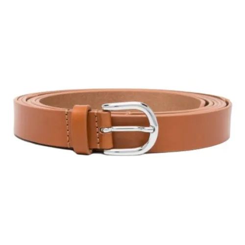 ISABEL MARANT Однотонный дизайн Телячья кожа Кожаные ремни Женские Апельсин 2,5CM