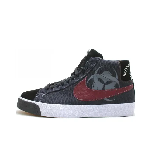 Nike Blazer Anti-Slip Легкий MID Скейтборд Кроссовки Унисекс