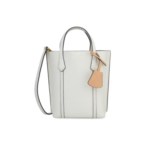 TORY BURCH Perry Тисненая кожа Тоут Сумка Сумка для покупок Сумка через плечо Сумка Мини Женская Айвори Белый