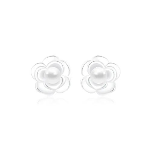 Thuban Ark Shell Pearl Stud Earrings Women's
