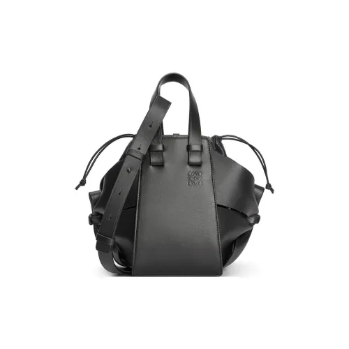 LOEWE Hammock Коровья кожа Сумка через плечо Сумка Женская Черная