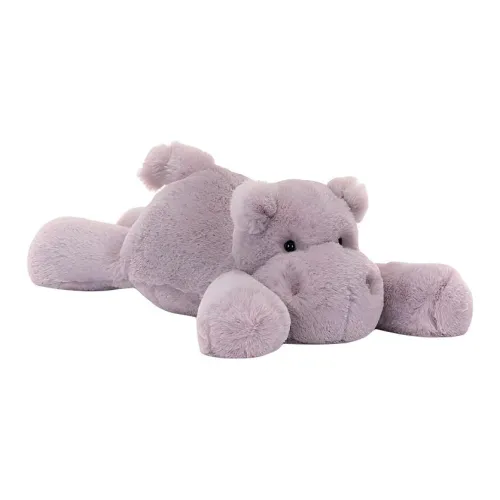 JELLYCAT Jungle Animal Collection Смуди Бегемот Смуди Бегемот Кукла Плюшевая Кукла 13 см Высота в Сидячем Позе