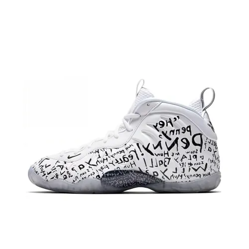 Nike Foamposite One Нескользящий Легкий MID Топ Винтажные Баскетбольные Кроссовки Мужские Белые