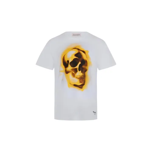 Alexander McQueen Белая Мужская T-Рубашка