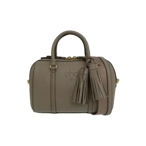 Tory Burch Кожа Сумка через плечо Сумка Маленькая Женская Серого цвета