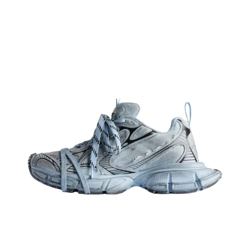 Balenciaga 3XL Низкий Топ Толстая Подошва Кроссовки Мужские Светло-Синие