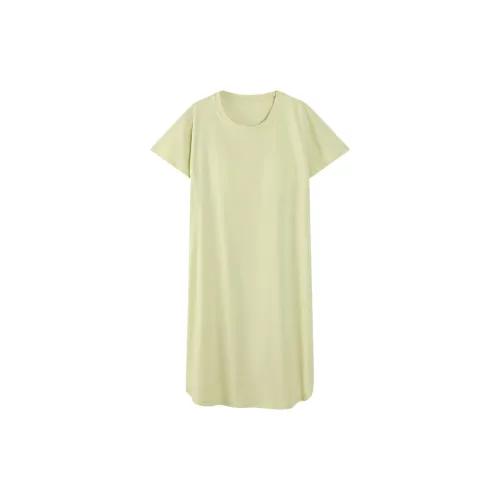 The Story Of The Flower Season Ночная сорочка Женская Светло-желтая Зеленая