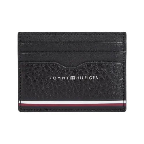 Tommy Hilfiger Кожа Держатель для карт Маленький Мужской Черный