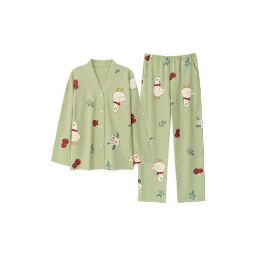 FOREVER 21 Пижамный комплект женский светло-зеленый