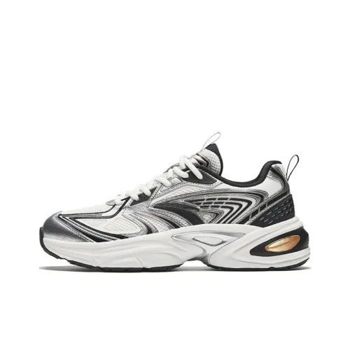 ANTA Life Collection Повседневный Низкий Топ Папирус Белый/Серебряный/Основной Черный Мужской