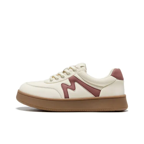 Spider King Low Топ Повседневная обувь Женская Бежево-розовая