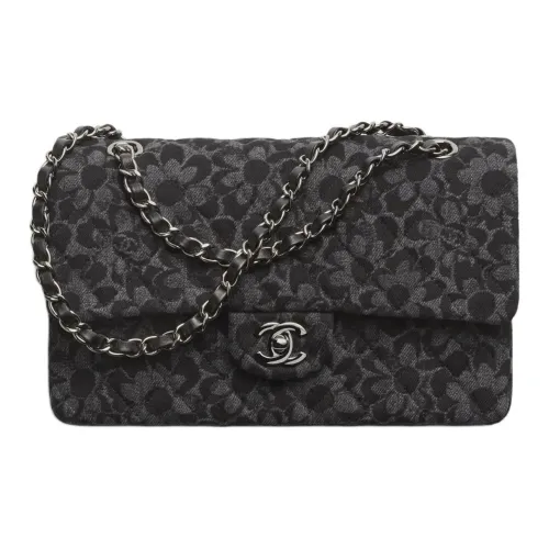 CHANEL Classic Flap CF Denim Crossbody Bag Shoulder Bag Women's Black CHANEL Classic Flap CF Деним Сумка через плечо Сумка на плечо Женская Черная