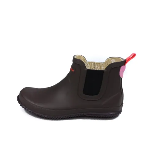 MoonStar Водонепроницаемые Резиновые сапоги Женские Темно-Кофейные