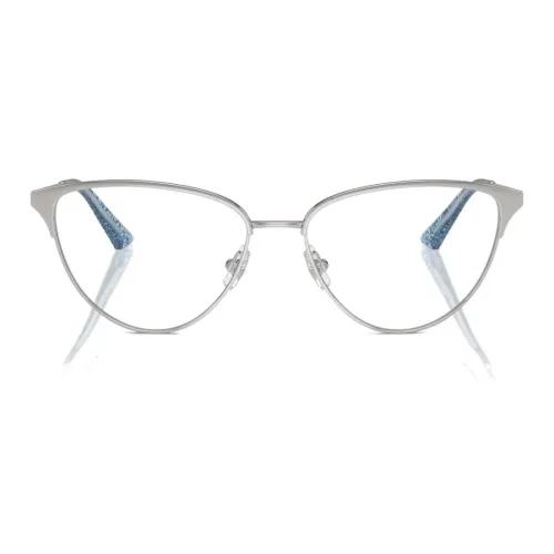 Jimmy Choo Металл Нерегулярная форма Оправы для очков Женские Серебряные
