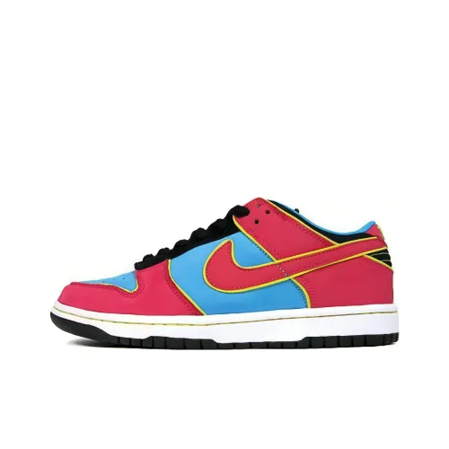 nike Dunk SB MS. Pacman Low Скейтборд Кроссовки Мужские Розовые Синие