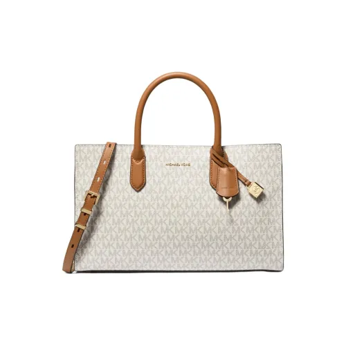 MICHAEL KORS Сумка Tote из искусственной кожи с текстурой спилок коровьей кожи сумка для покупок сумка среднего размера женская ванильная