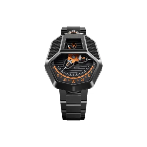 ATOWAK Автоматический механический механизм Мужские часы серии Mamba Snake 43мм*50мм*16мм Черный