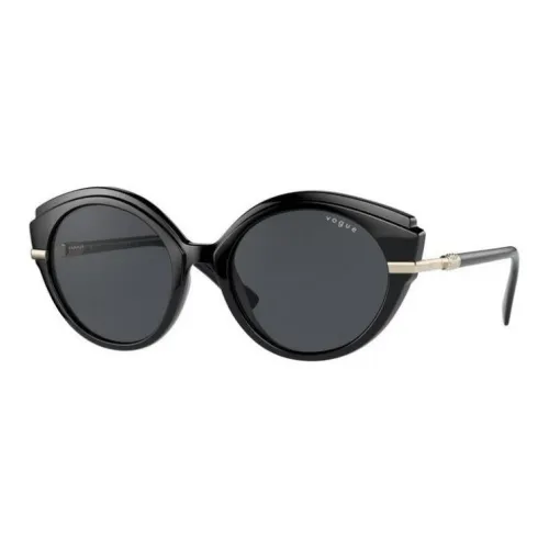 VOGUE Нейлон OVAL SUNGLASSES Женские Черный