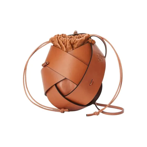 LOEWE Anagram Сумка через плечо из коровьей кожи Женская Коричневая