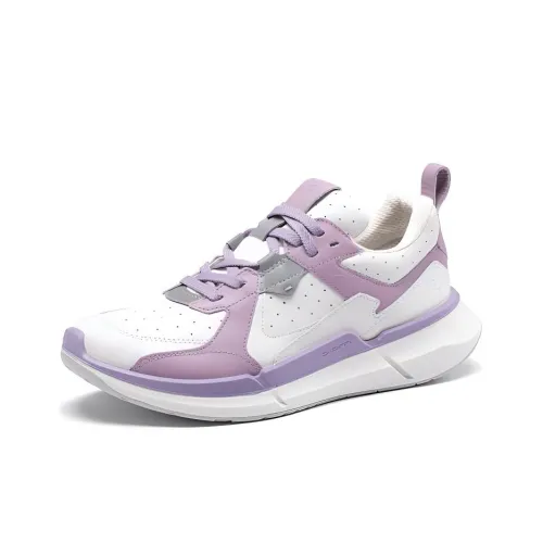 Ecco Низкий Топ Casual Женский Белый Фиолетовый