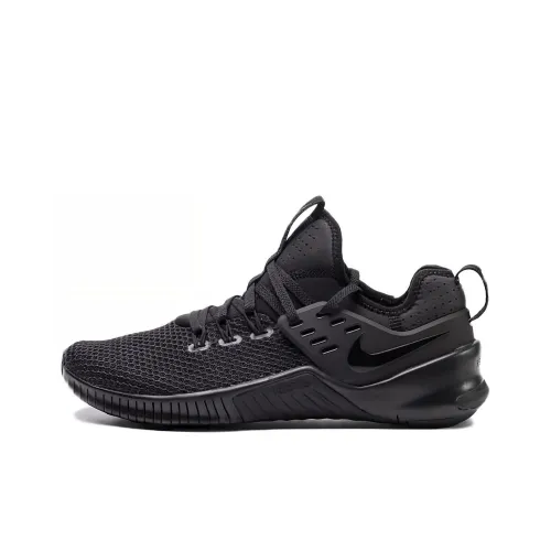 Nike Free Metcon X Амортизация Износостойкие Низкие Кроссовки для тренировок Унисекс Черные