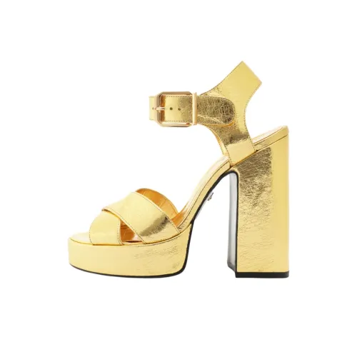 Schutz Penelope One Strap Sandals 13,3 cm Women's Gold Schutz Penelope One Ремень Сандалии 13,3 см Женские Золото