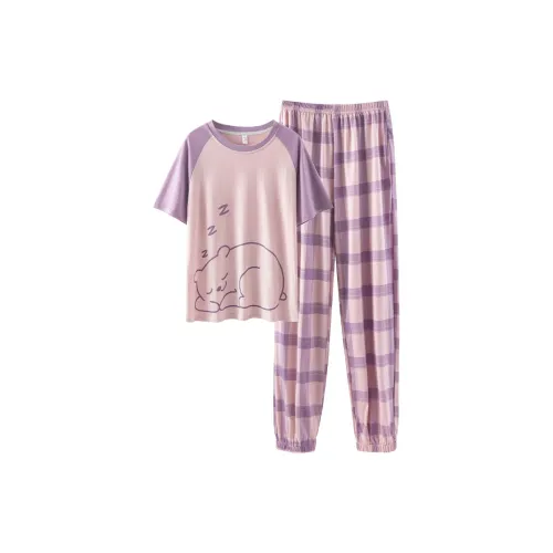 Sharefun Пижамный комплект женский фиолетовый