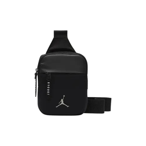 Джордан Полиэстер Одно Плечо Через Плечо Бананка Стандартный Унисекс Черный