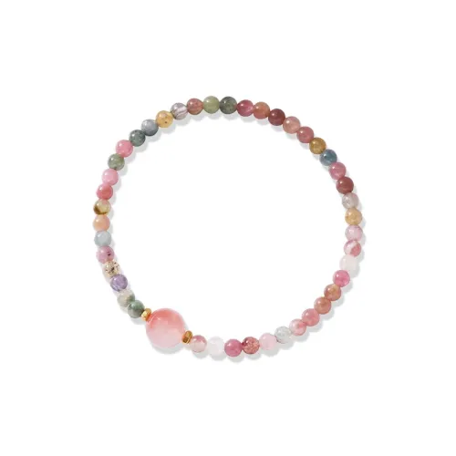 WANLIACC Стекло Многоцветный Браслет с бусинами из турмалина Женские