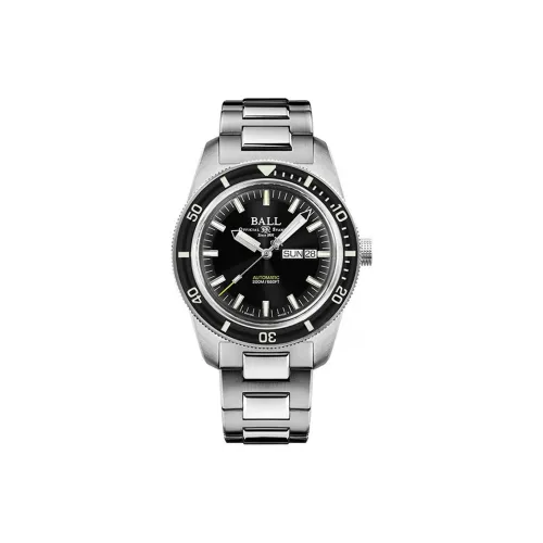 Шар Engineer General II Collection Автоматический Механический Механизм Мужские Часы Часы 42 мм Черный Циферблат