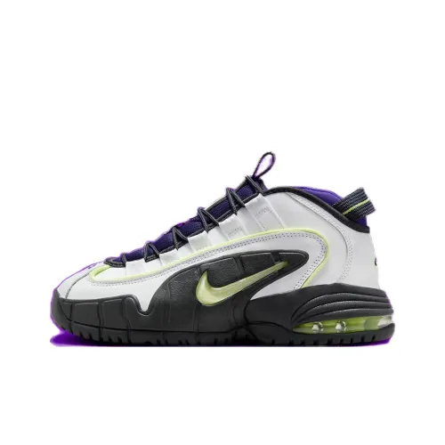 Nike Air Max Penny MID Топ Винтажные баскетбольные кроссовки Женские Белый Черный
