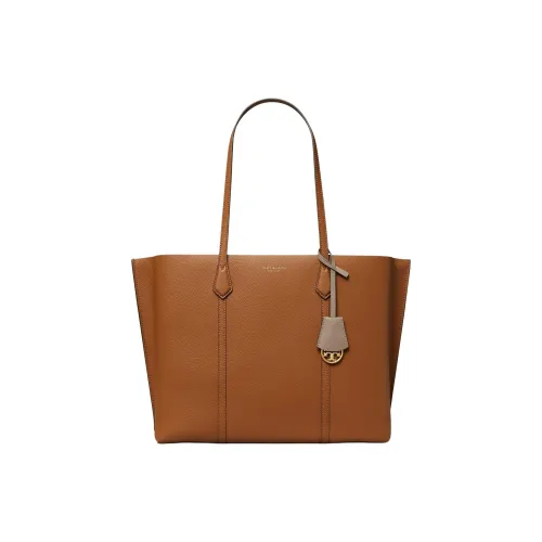 TORY BURCH Perry Кожа Тоут Сумка Сумка для покупок Сумка на плечо Сумка Большая Женская Светло-коричневая