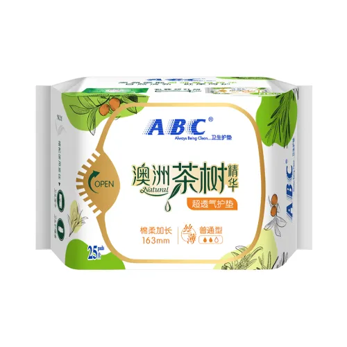 ABC Australian Tea Tree Сыворотки Гигиенические Пads Шелковистые Тонкие Дышащие 25 шт. Пачка