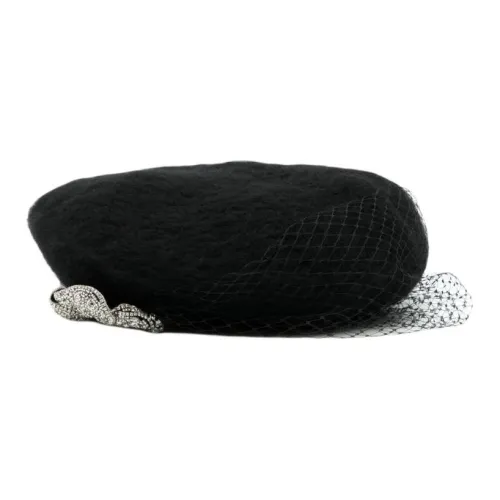 Jennifer Behr Шерсть Пластик Береты Женские Черный