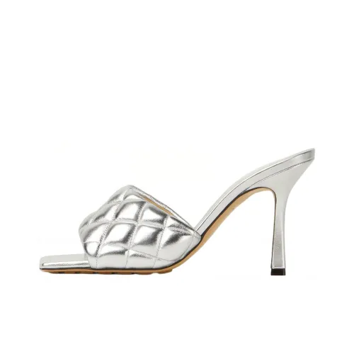 Bottega Veneta Утепленные слипоны Женские Серебряные