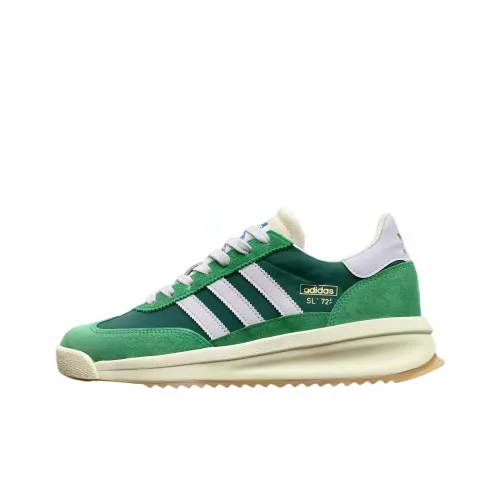 Adidas SL 72 Slip-resistant Abrasion-resistant Low Top Беговые кроссовки Унисекс Зеленый
