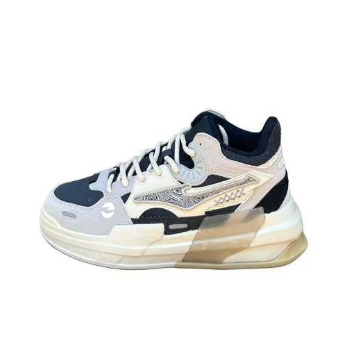 Erke Slip-Resistant Водонепроницаемые Высокие Кроссовки для Скейтбординга Мужские Черные Серые Бежевые