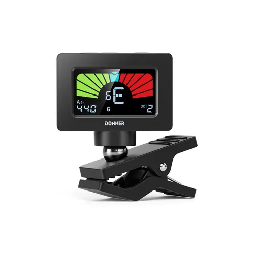 DONNER Tang Nong DT 10 Тюнинг-метр Многоцветный LCD Дисплей Улучшенный внешний вид с гитарной головкой