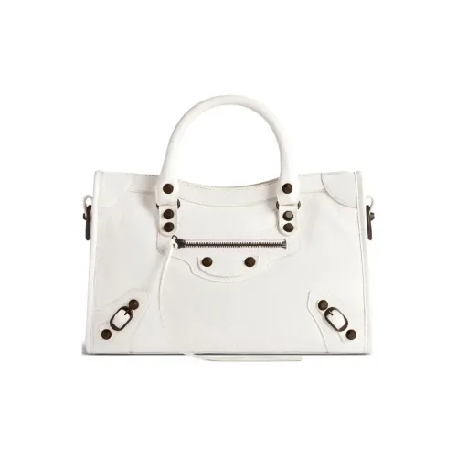 Balenciaga Arena Storico Овечья шкура Сумка через плечо Сумка Маленькая Женская Белая