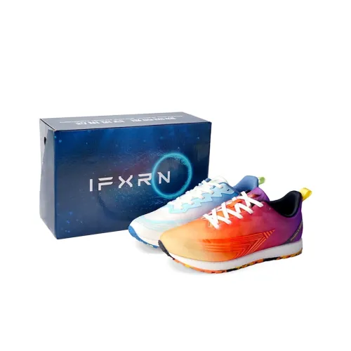 IFXRN Беговые кроссовки Унисекс Левая сторона Желтый Красный Фиолетовый Правая сторона Синий Белый