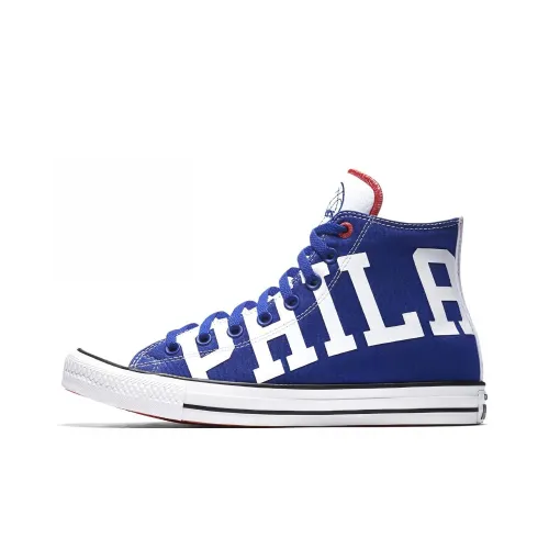 Converse Chuck Taylor All Star Philadelphia 76ers High Top Shoes Unisex Blue Конверс Чак Тейлор Ол Стар Филадельфия 76ерс Хай Топ Кеды Унисекс Синий