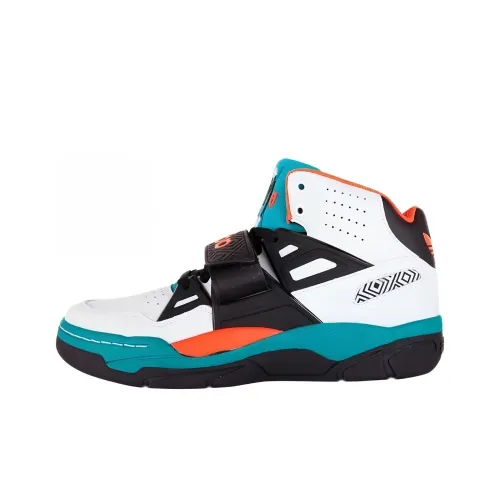 Adidas Mutombo TR Блок Slip-resistant MID Баскетбольные кроссовки Мужские Белый Черный Синий