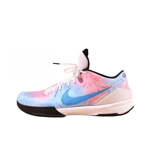 Nike Zoom Kobe 4 Protro PE Устойчивые к истиранию Низкие Баскетбольные Кроссовки Мужские Синие Розовые