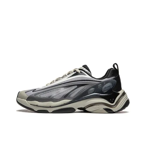 LINING Butterfly 2K Low Top Тапочки Shadow Gray/Snow Gray/Light Lime Men's