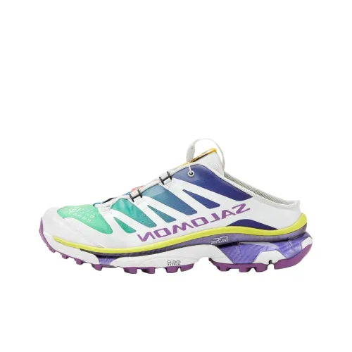 SALOMON x MM6 Maison Margiela XT 4 Резина Подошва Домашние Тапочки Унисекс Белый Синий Фиолетовый